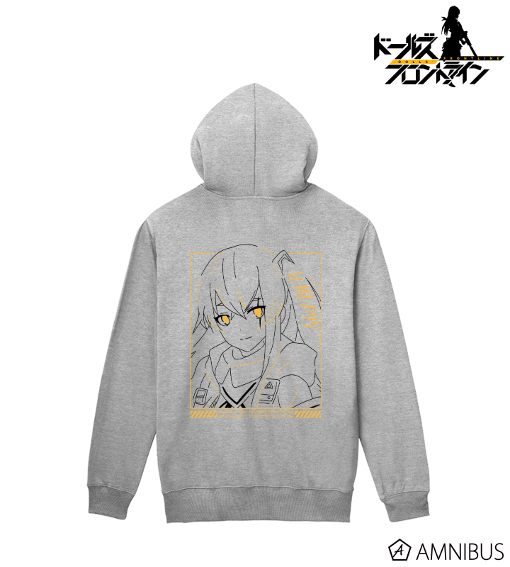 UMP45 lette-graph バックプリントジップパーカー