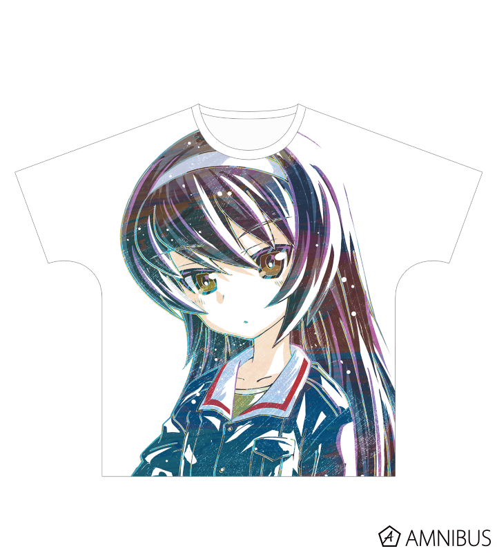 ガールズ パンツァー 最終章 冷泉麻子 Ani Art フルグラフィックtシャツ ユニセックス Amnibus アムニバス