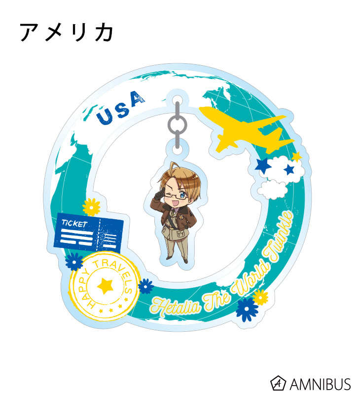 ヘタリア トレーディングゆらゆらサインアクリルスタンド　イタリア　ドイツ ヘタリア World☆Stars - トレーディングゆらゆらサインアクリル