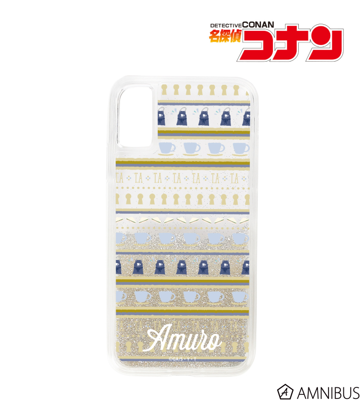名探偵コナン - 安室透 モチーフ柄 グリッターiPhoneケース