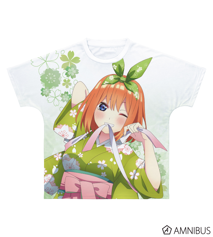 Tvアニメ 五等分の花嫁 描き下ろしイラスト 四葉 桜和装ver フルグラフィックtシャツ ユニセックス Amnibus アムニバス