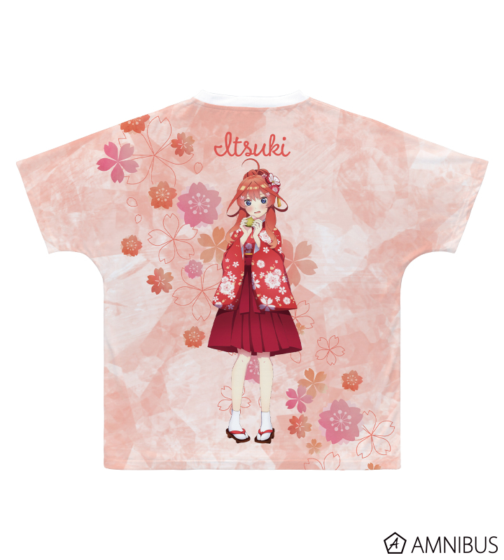 Tシャツ　中野一花(桜和装ver.) 描き下ろしイラスト Ani-Art aqua label フルグラフィックTシャツ フルカラー ユニセックスLサイズ 「映画 五等分の花嫁」 映画『五等分の花嫁』 - 描き下ろしイラスト 中野一花 桜和装ver