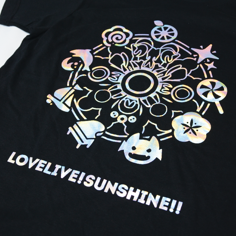 【美品】ラブライブサンシャイン 5周年展示会 Tシャツ Aqours アクア 白 ラブライブ!サンシャイン!! 5周年記念展示会 -Pieces of Aqours