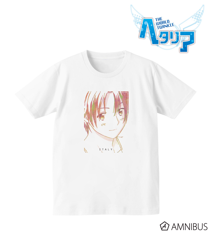 名言Tシャツ アニくじ Tシャツ ヘタリア イタリア ヘタリア The World Twinkle - Ani-Art Tシャツ(イタリア