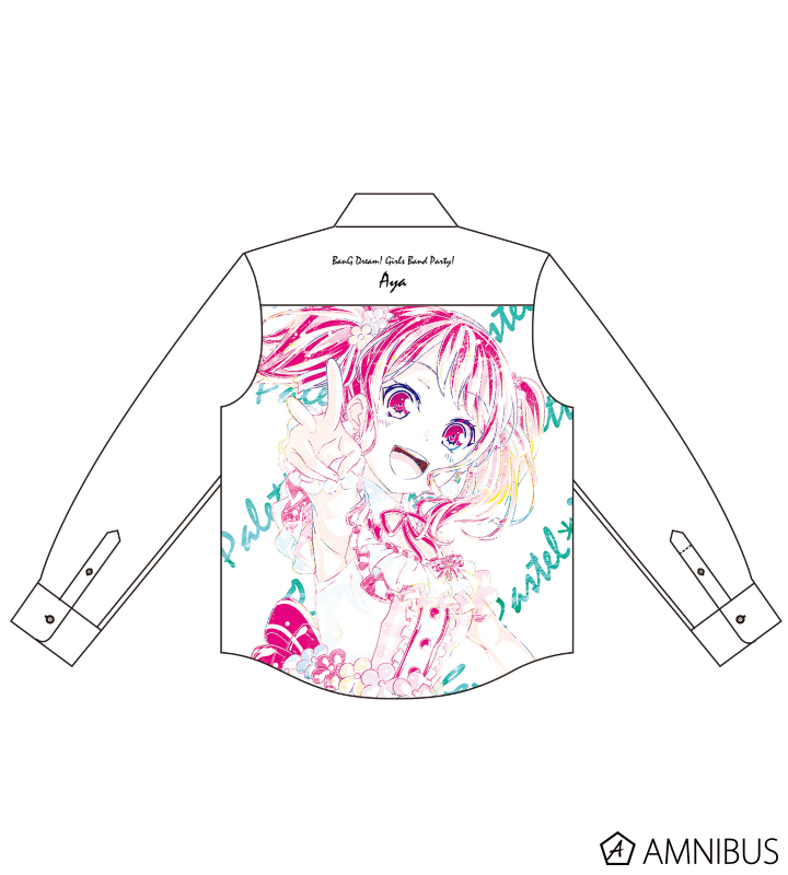 Bang Dream ガールズバンドパーティ 丸山 彩 Ani Art フルグラフィックカジュアルシャツ ユニセックス Amnibus アムニバス