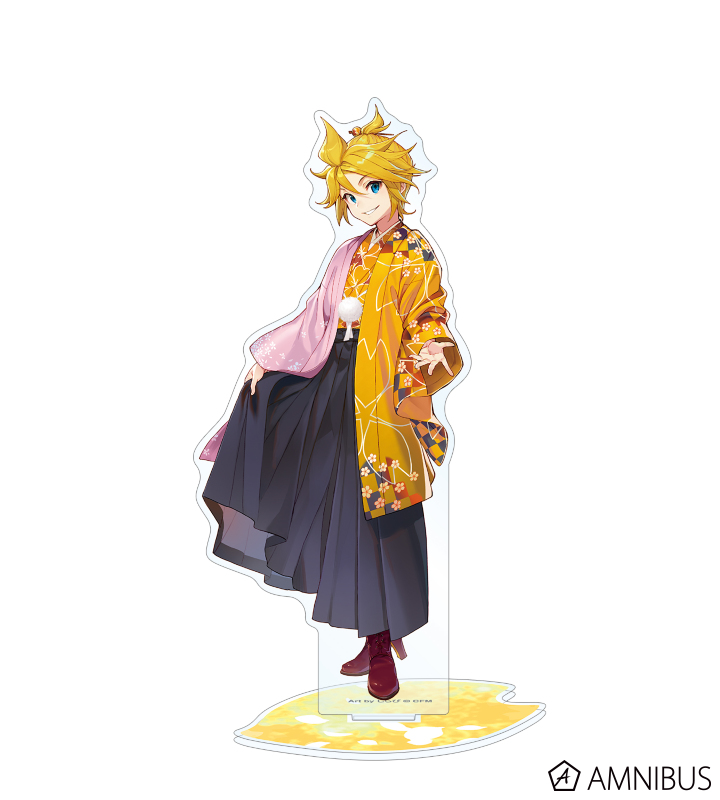 桜ミク 描き下ろしイラスト 鏡音レン Art By しらび Bigアクリルスタンド Amnibus アムニバス