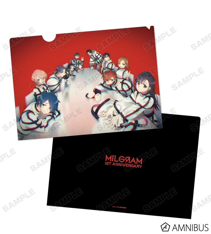 Milgram ミルグラム 1st Anniversaryイラスト クリアファイル Amnibus アムニバス