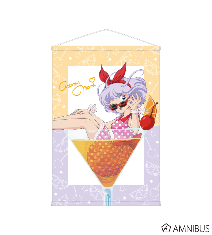 魔法の天使 クリィミーマミ 描き下ろしイラスト クリィミーマミ カクテルグラスver B2タペストリー Amnibus アムニバス