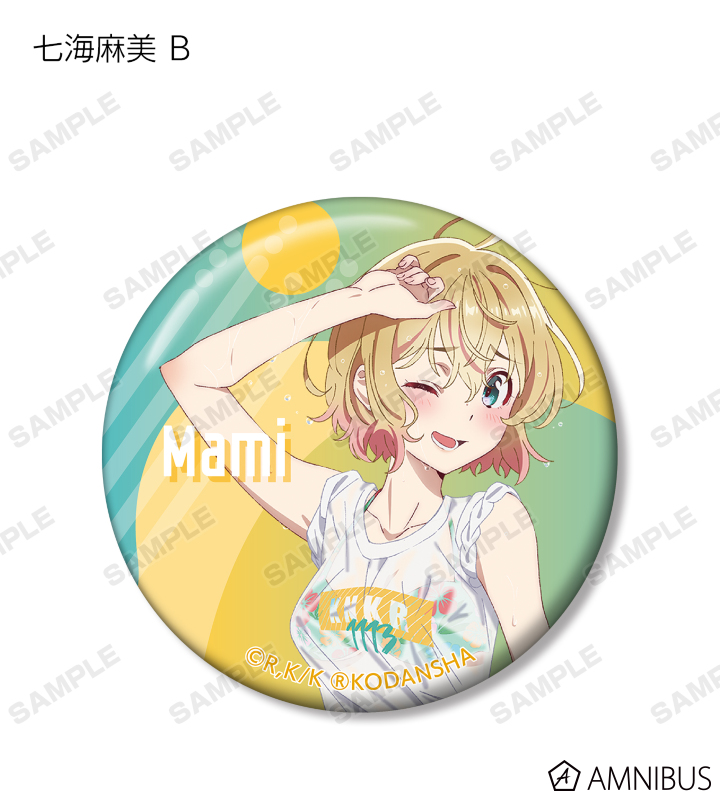 アニメムック　付属品付)TVアニメ『彼女、お借りします』 描き下ろしイラスト 七海麻美 ビーチデートver. キャラファイングラフ 彼女、お借りします」水原千鶴、七海麻美、更科瑠夏、桜沢墨が