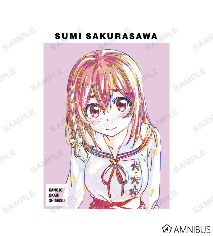 レディース XXL TVアニメ『彼女、お借りします』 桜沢墨 Ani-Art 第2弾 Tシャツ レディース XXL[アルマビアンカ] TVアニメ『彼女、お借りします』 - 桜沢 墨 Ani-Art Tシャツ