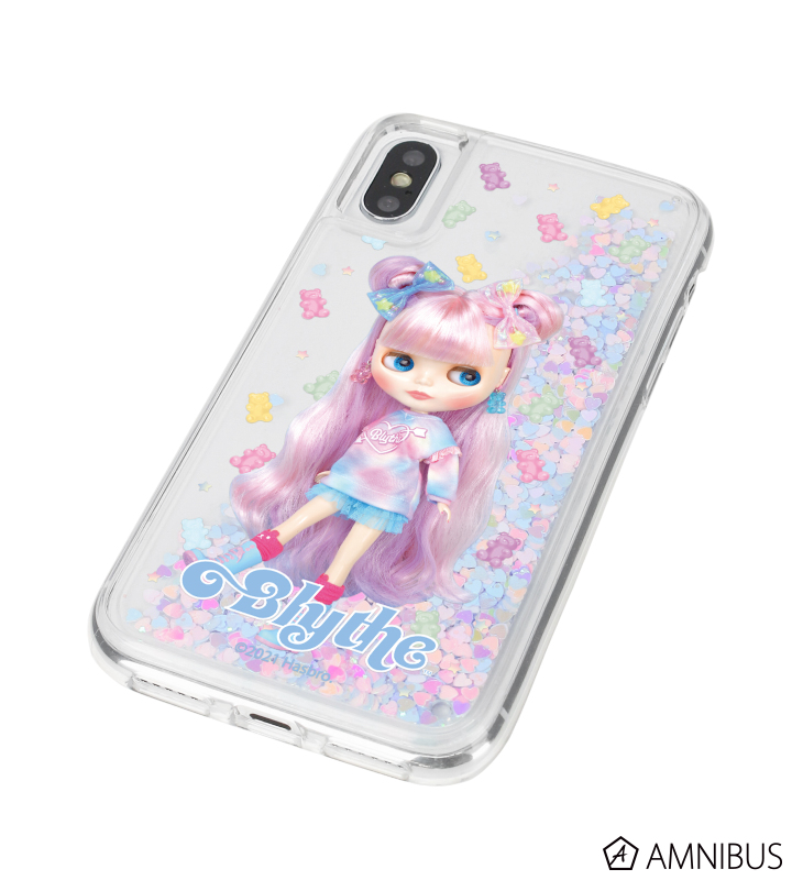 Sweet Bubbly Bear グリッターiPhoneケース