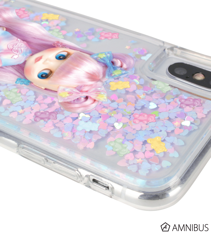 Sweet Bubbly Bear グリッターiPhoneケース