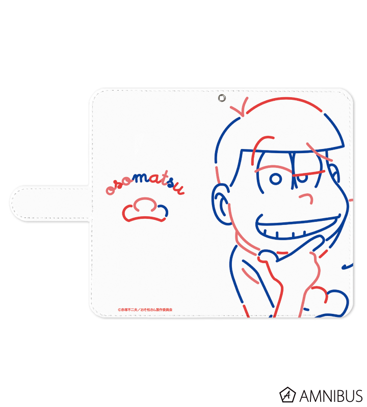 おそ松 ラインアート 手帳型スマホケース
