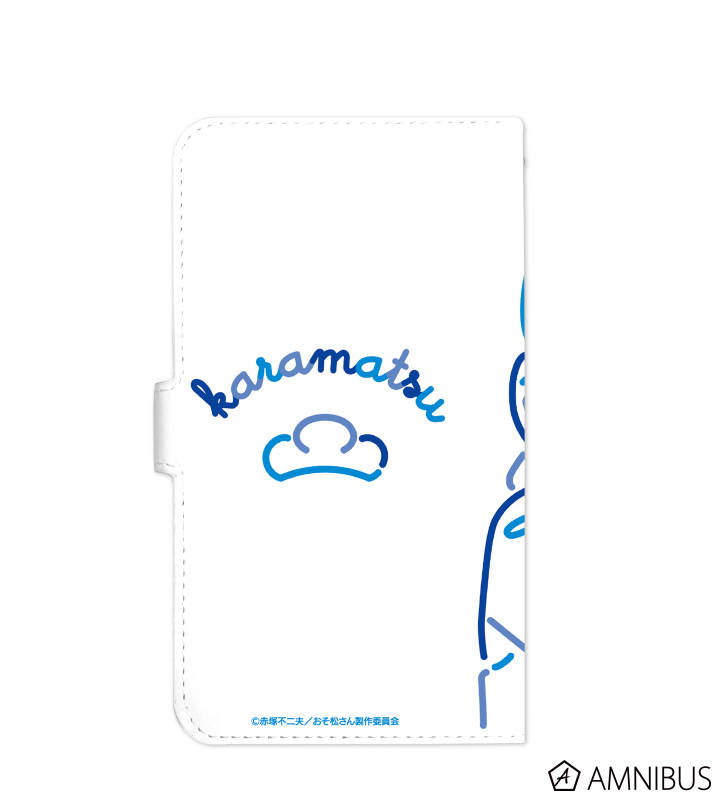 カラ松 ラインアート 手帳型スマホケース
