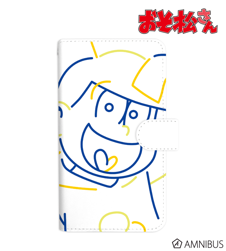 十四松 ラインアート 手帳型スマホケース