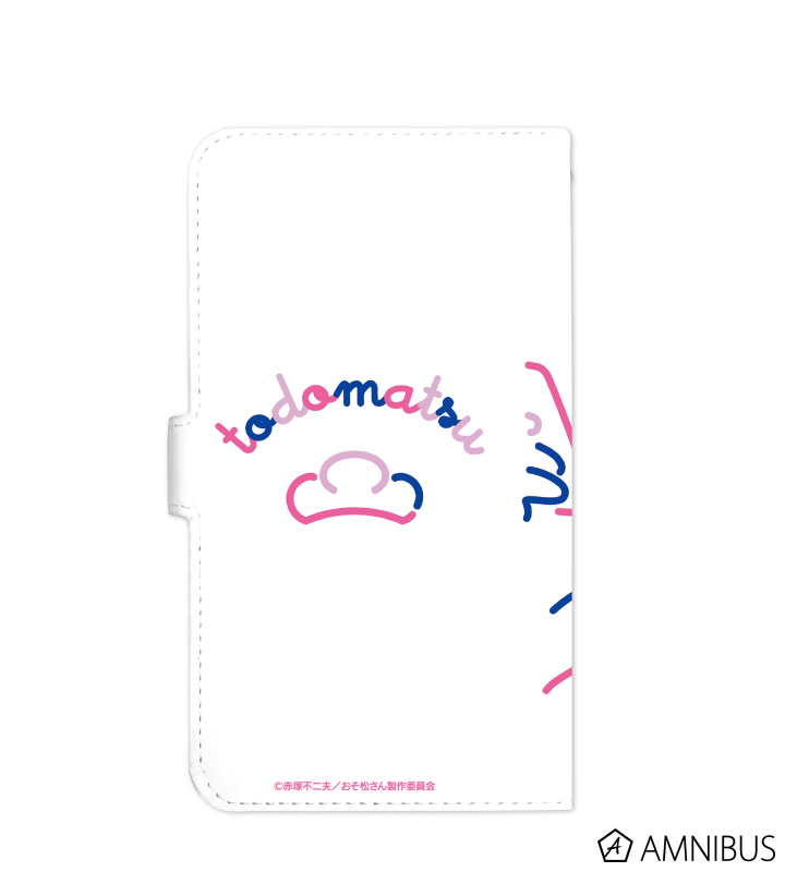 トド松 ラインアート 手帳型スマホケース