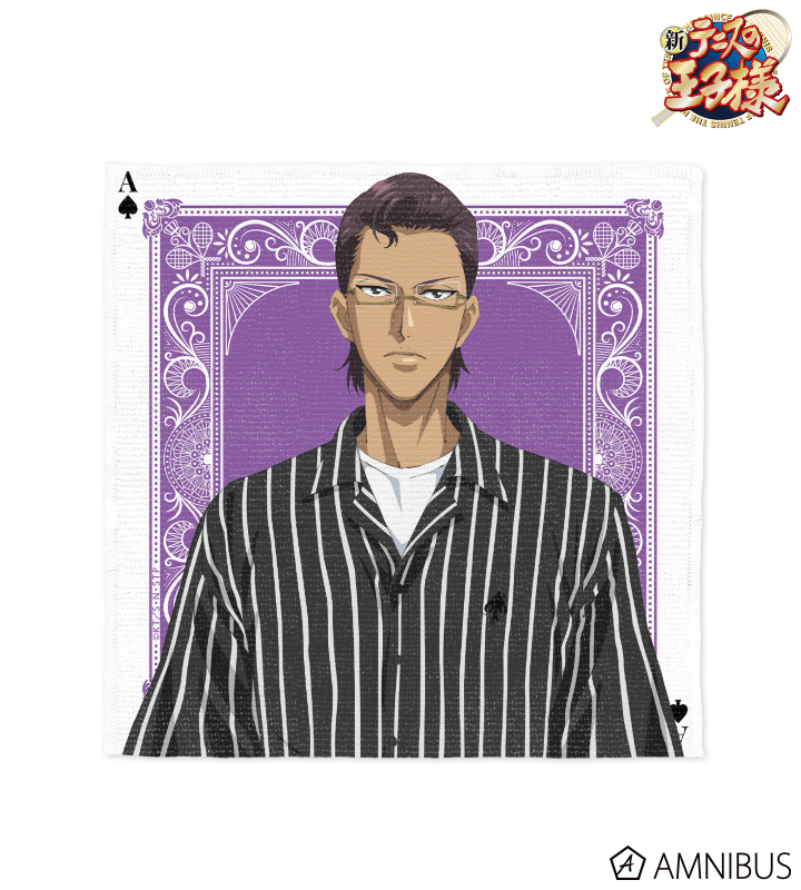 描き下ろしイラスト 木手 永四郎 トランプモチーフ私服ver. ハンドタオル