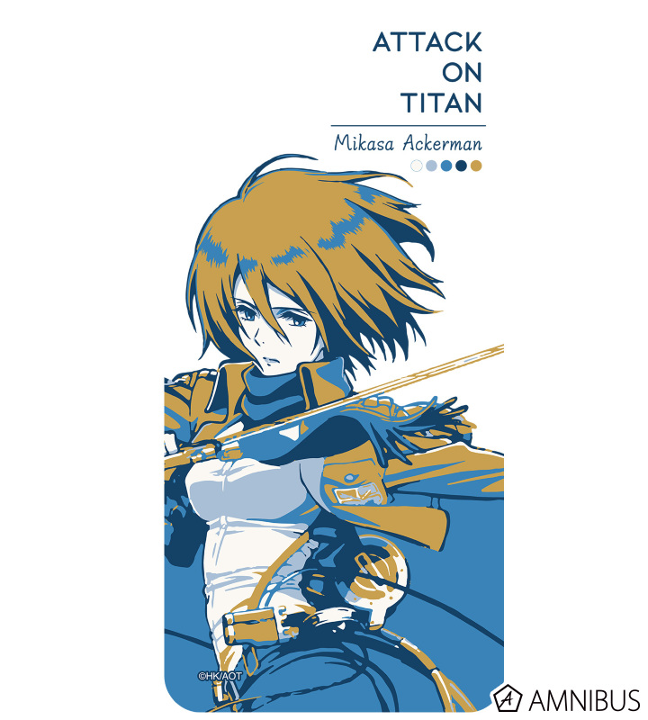 iPhoneケース カラーパレットver. (ミカサ)