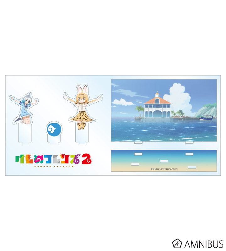 サーバル&バンドウイルカ アクリルジオラマ