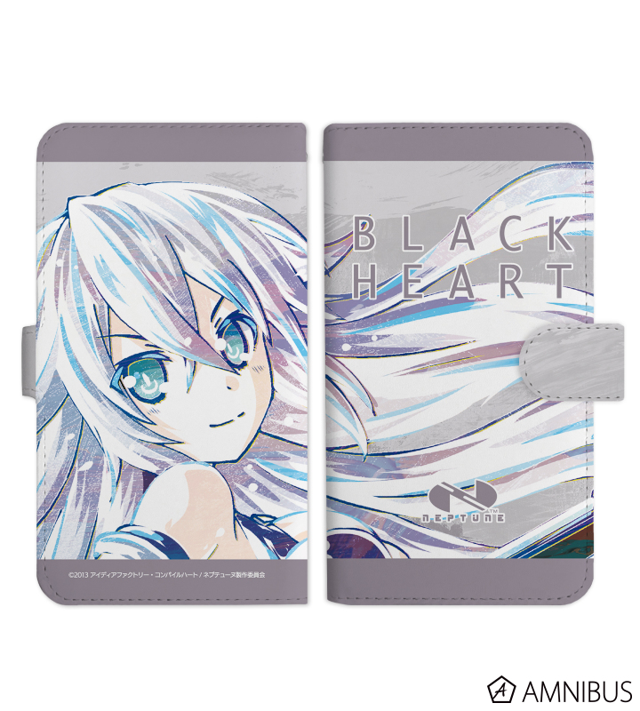 アニメ 超次元ゲイム ネプテューヌ ブラックハート Ani Art 手帳型スマホケース Amnibus アムニバス