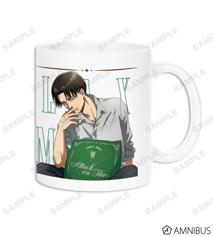 進撃の巨人 描き下ろしイラスト リヴァイ リラックスver マグカップ Amnibus アムニバス