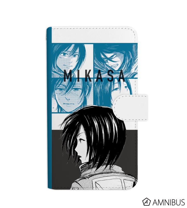 進撃の巨人 ミカサ コマ割り手帳型スマホケース Amnibus アムニバス