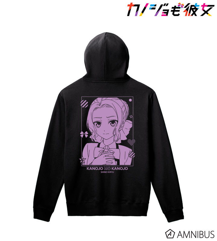 桐生 紫乃 バックプリントパーカー