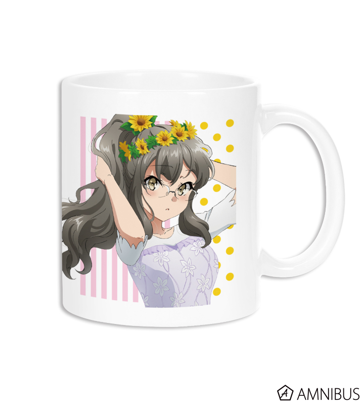 青春ブタ野郎はバニーガール先輩の夢を見ない 描き下ろしイラスト 双葉理央 ひまわりと白いワンピースver マグカップ Amnibus アムニバス