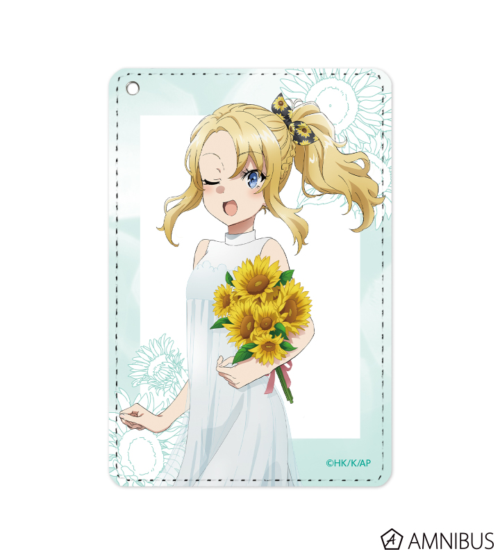青春ブタ野郎はバニーガール先輩の夢を見ない 描き下ろしイラスト 豊浜のどか ひまわりと白いワンピースver 1ポケットパスケース Amnibus アムニバス