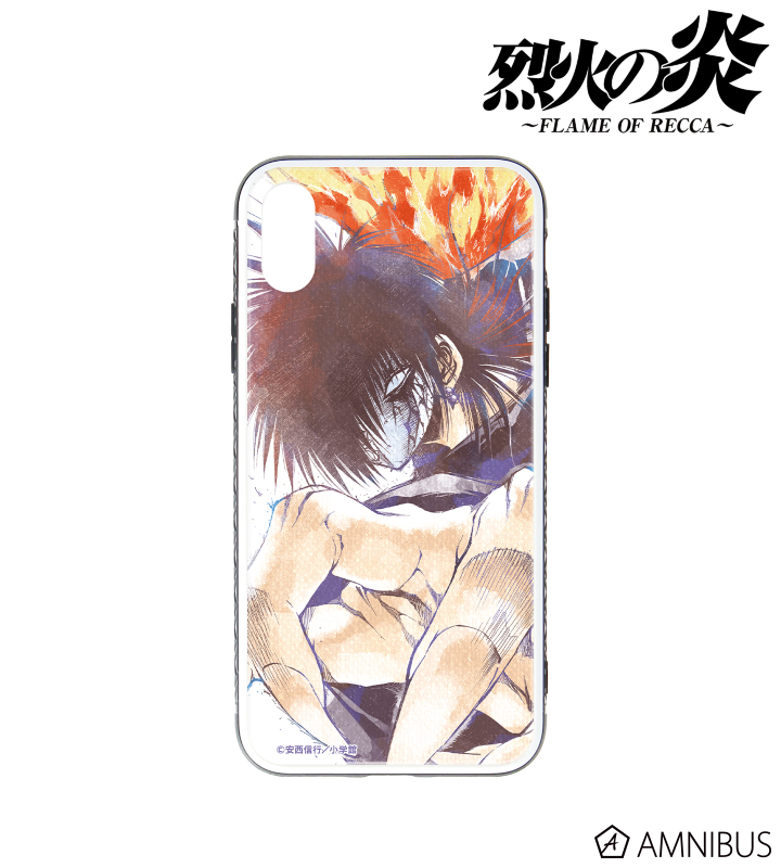 烈火の炎 - 紅麗 Ani-Art 強化ガラスiPhoneケース | AMNIBUS