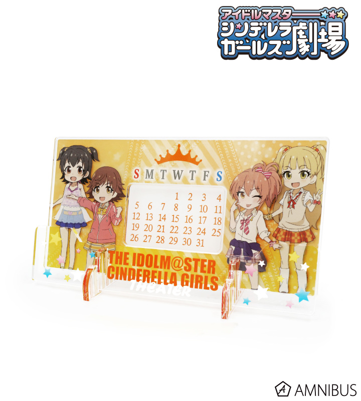 アイドルマスター シンデレラガールズ劇場 卓上アクリル万年カレンダー パッション Amnibus アムニバス アイドルマスター シンデレラガールズ劇場 卓上アクリル万年カレンダー パッション Amnibus アムニバス