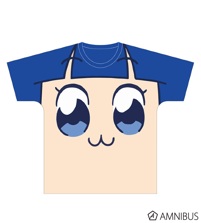 ポプテピピック - フルグラフィックフェイスTシャツ（ピピ美