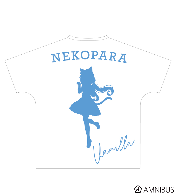 ネコぱら - バニラ フルグラフィックTシャツ/ユニセックス