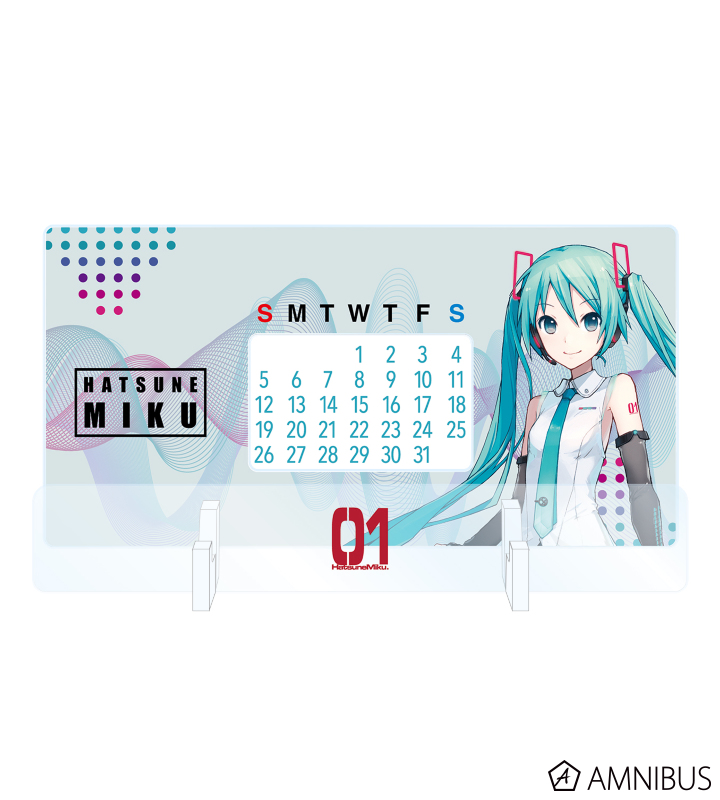 初音ミク - 初音ミク 卓上アクリル万年カレンダー | AMNIBUS