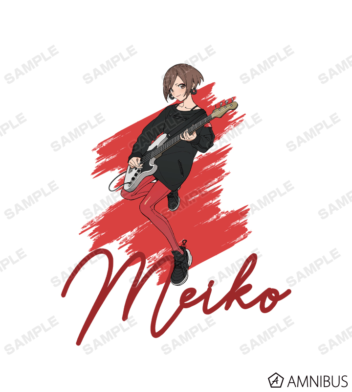 描き下ろしイラスト MEIKO バンドver. Art by tarou2 Tシャツ