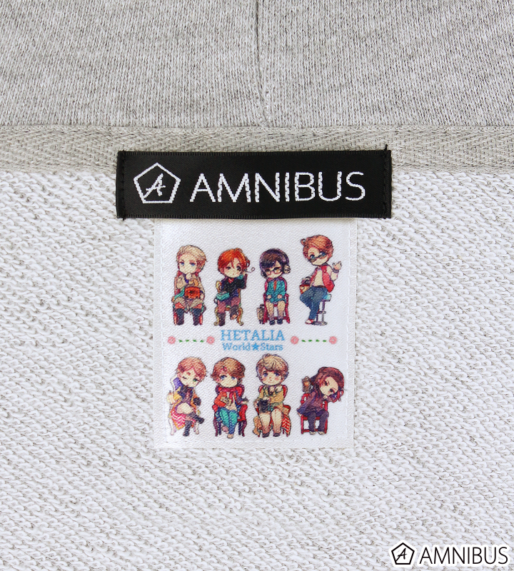 ヘタリア 日本 パーカー カジュアルファッションver. ヘタリア World☆Stars - 刺繍入りジップパーカー/メンズ