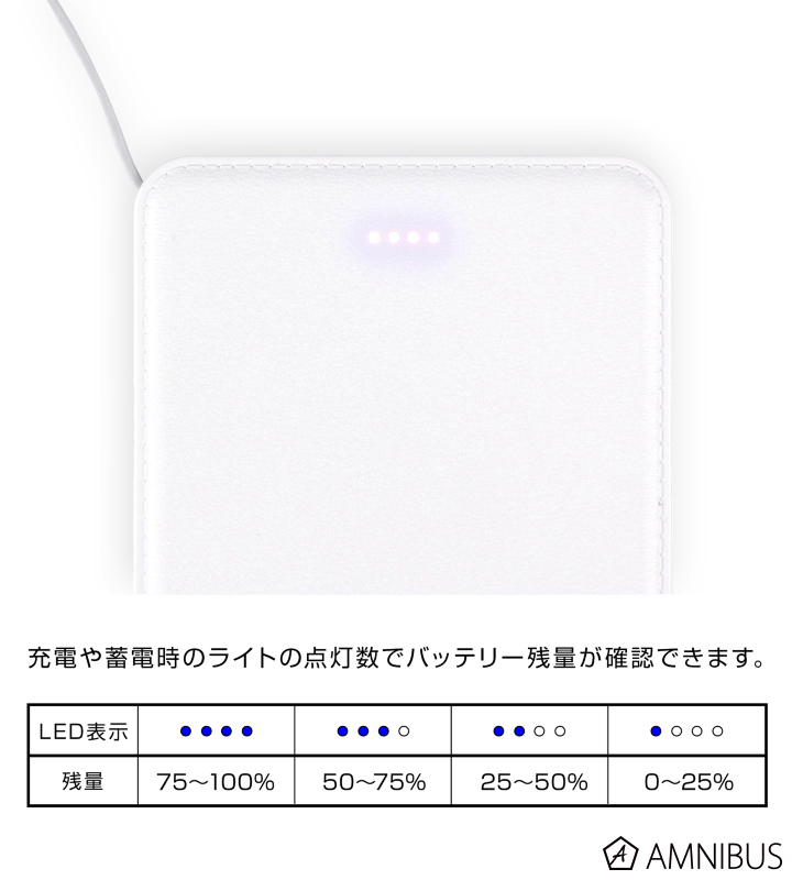 ViViD イヴ　モバイルバッテリー クオリティトラストジャパン 5000mAh モバイルバッテリー QX