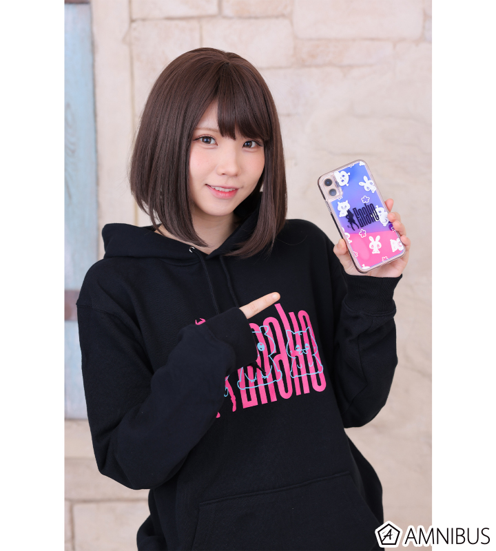 えなこオリジナルデザイン ネオンサンドiPhoneケース