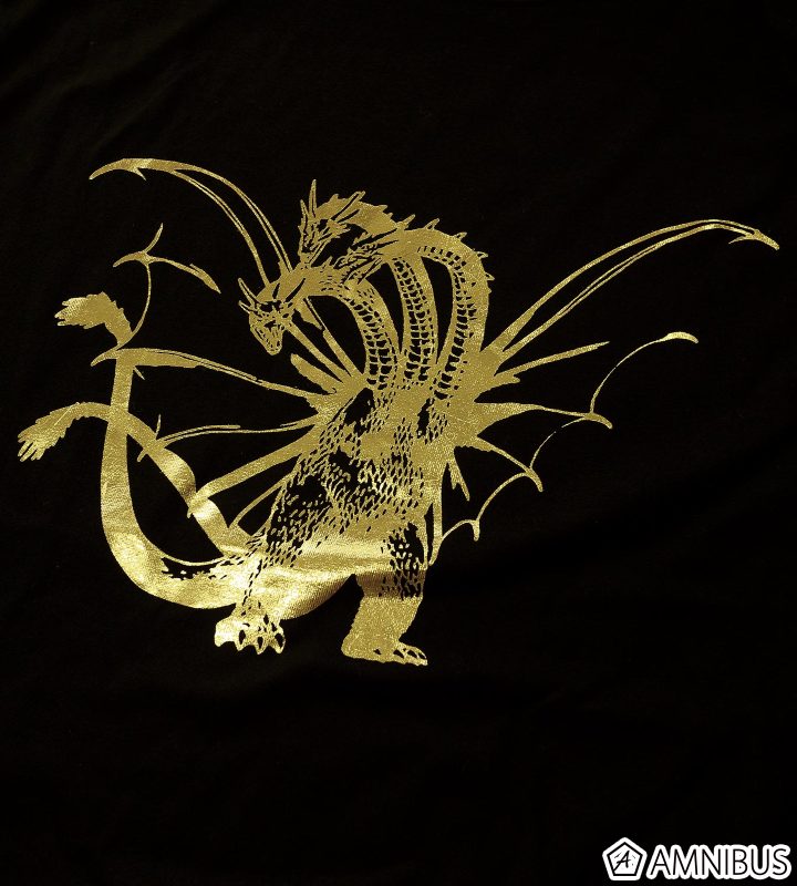 ゴジラ - キングギドラ箔プリントTシャツ/レディース | AMNIBUS
