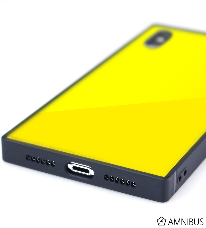 センコロール コネクト - スクエア強化ガラスiPhoneケース