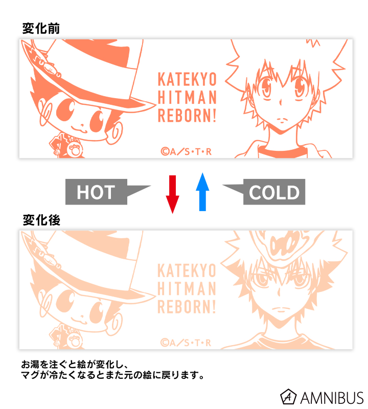 リボーン&沢田綱吉 チェンジングマグカップ