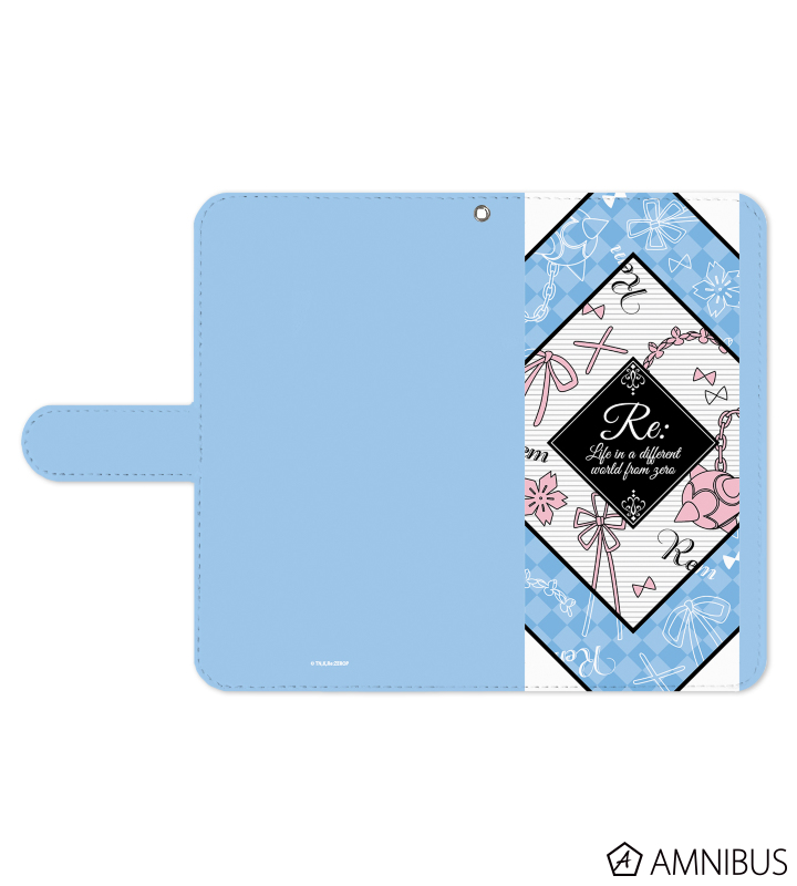 レム ラインアート 手帳型スマホケース