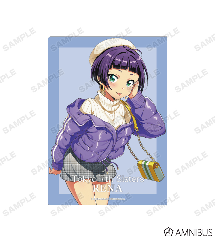 タペストリー　荒木レナ 描き下ろしイラスト 冬のデート服Ver. 等身大タペストリー 「Tokyo 7th シスターズ」 Tokyo 7th シスターズ - 描き下ろしイラスト 荒木レナ 冬の
