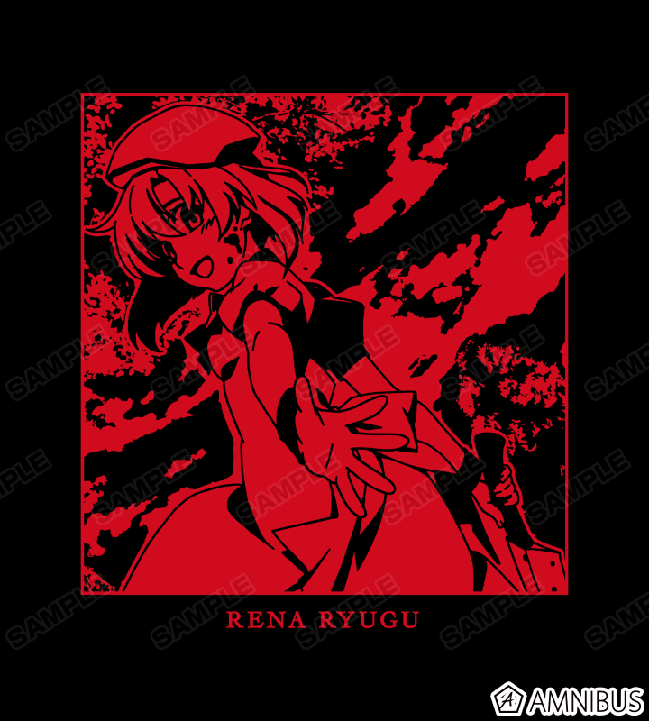 ひぐらしのなく頃に 業 - 竜宮レナ 箔プリントTシャツ/メンズ
