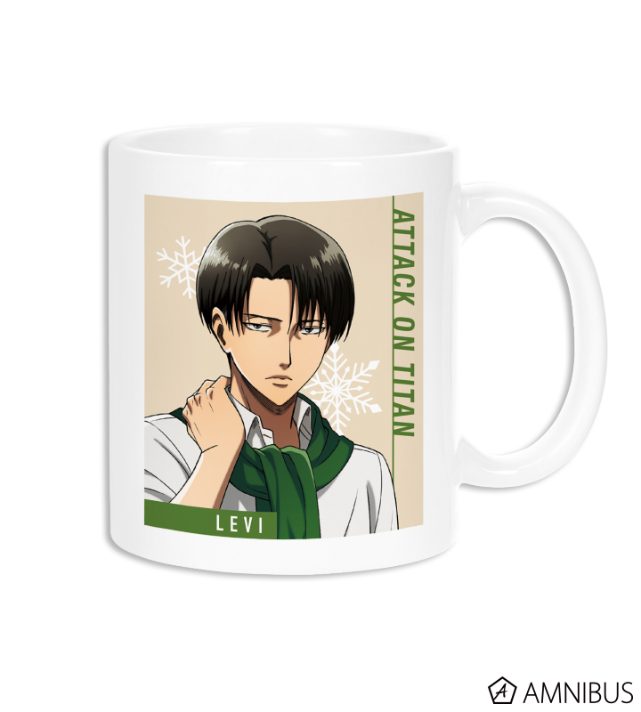 進撃の巨人 描き下ろしイラスト リヴァイ マフラー着用ver マグカップ Amnibus アムニバス