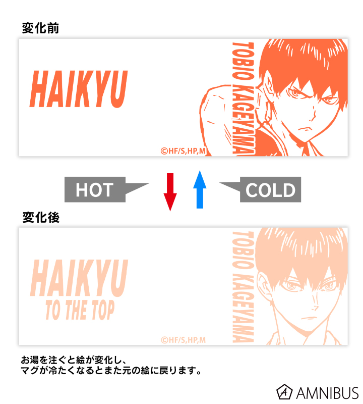ハイキュー To The Top 影山飛雄 チェンジングマグカップ Amnibus アムニバス ハイキュー To The Top 影山飛雄 チェンジングマグカップ Amnibus アムニバス