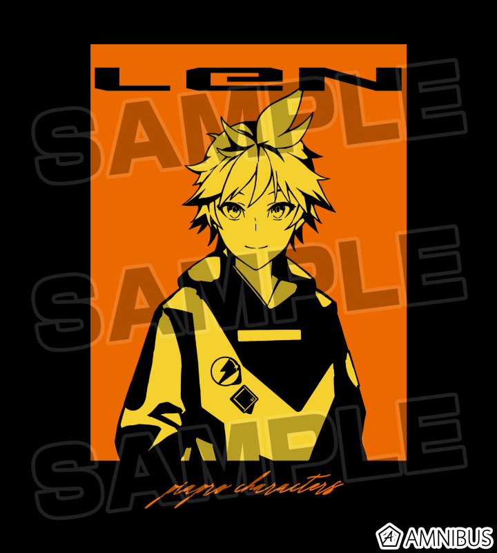 L〜LL　鏡音レン と バッドばつ丸　ラグラン トレーナー、他　M〜L　ピアプロ 鏡音レン✕バットばつ丸 メンズ トレーナー 裏起毛 ピアプロ