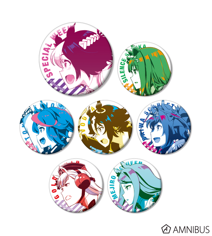 Tvアニメ ウマ娘 プリティーダービー トレーディング缶バッジ カラーパレットver Amnibus アムニバス