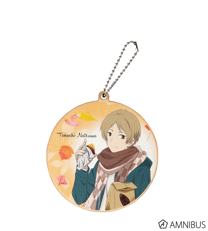 夏目友人帳 描き下ろしイラスト 夏目貴志 焼き芋ver Bigウッドキーホルダー Amnibus アムニバス
