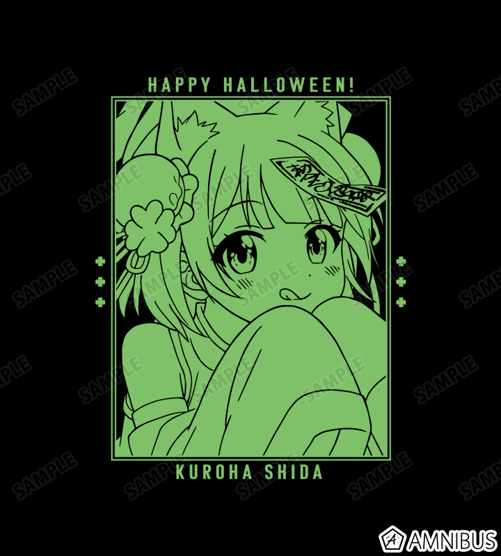 描き下ろしイラスト 志田黒羽 ハロウィンver. ジップパーカー